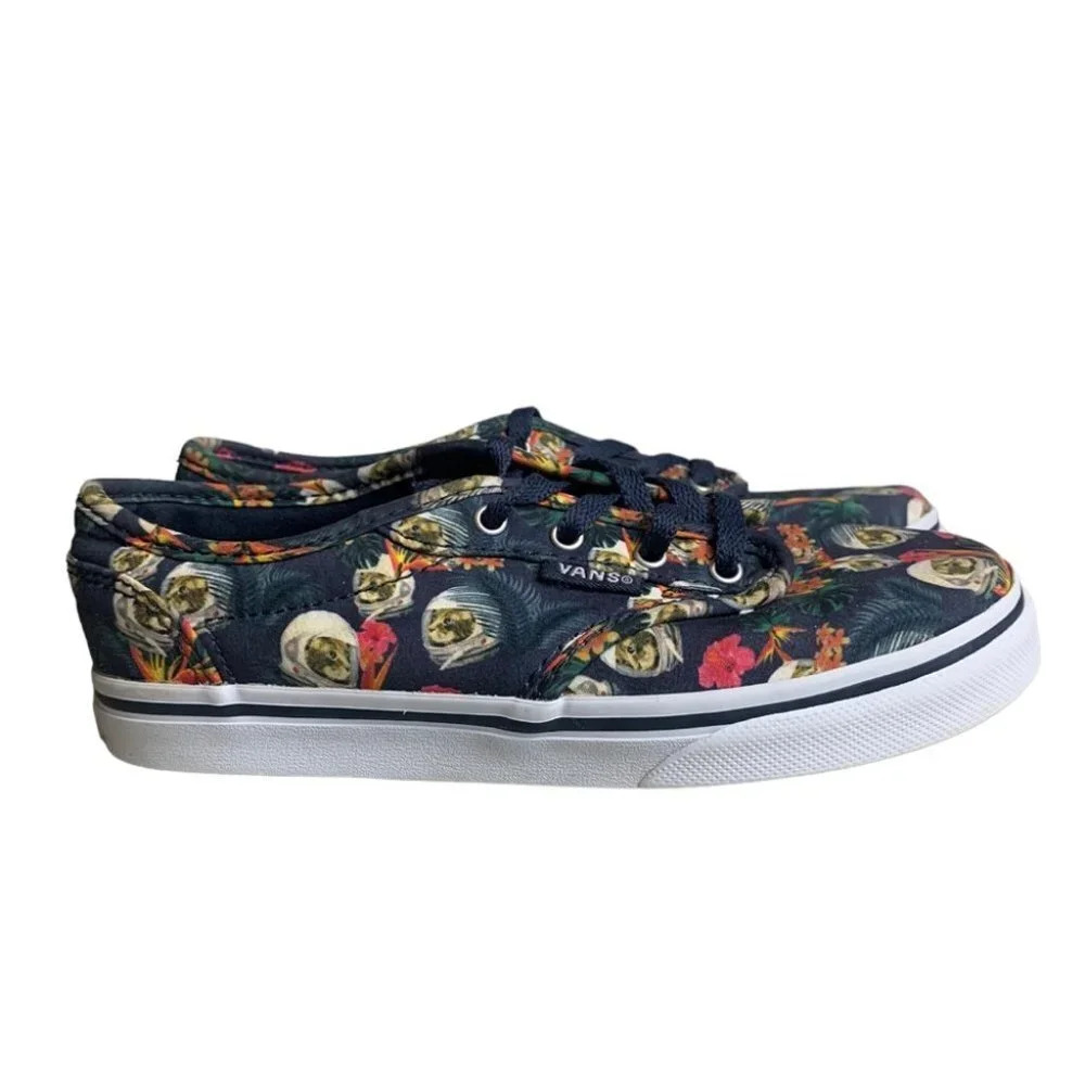 VANS  Kids Missy Atwood Low Space Cat Astronaut Kitten Sneakers US 13 EUR 30.5